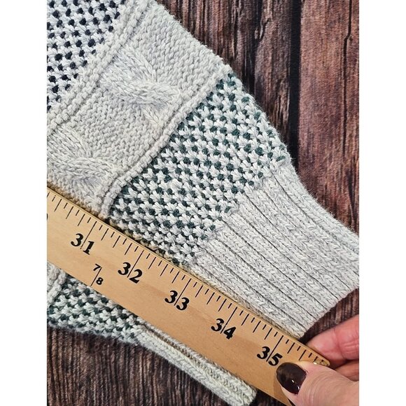 Peconic Bay Traders Vtg Sweater Cable Knit 100% Cotton Pullover USA Made Men's L - Picture 9 of 9